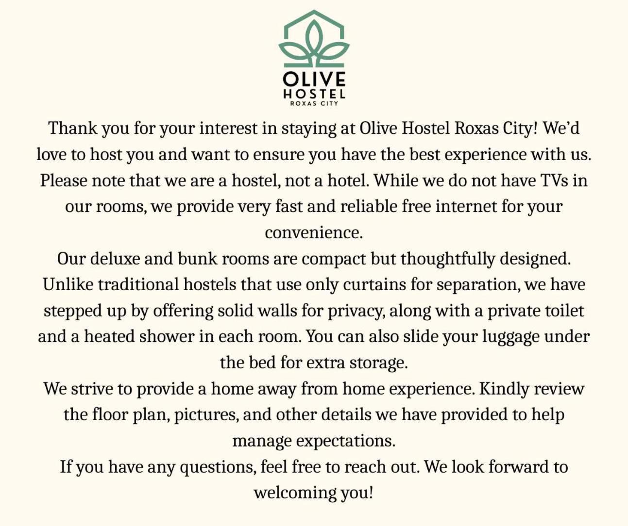 Olive Hostel Roxas City Ngoại thất bức ảnh